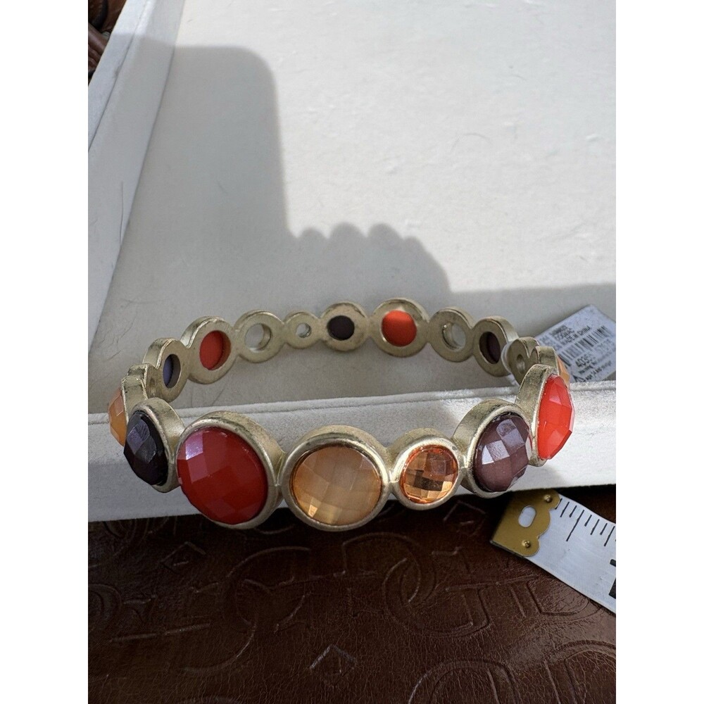 Robert Rose Multicolored Goldtone Bangle Bracelet